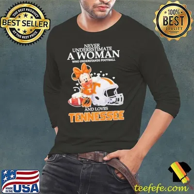 Mickey Mouse Never Underestimate A Woman Who Understands Football And Loves Tennessee Volunteers Shirt