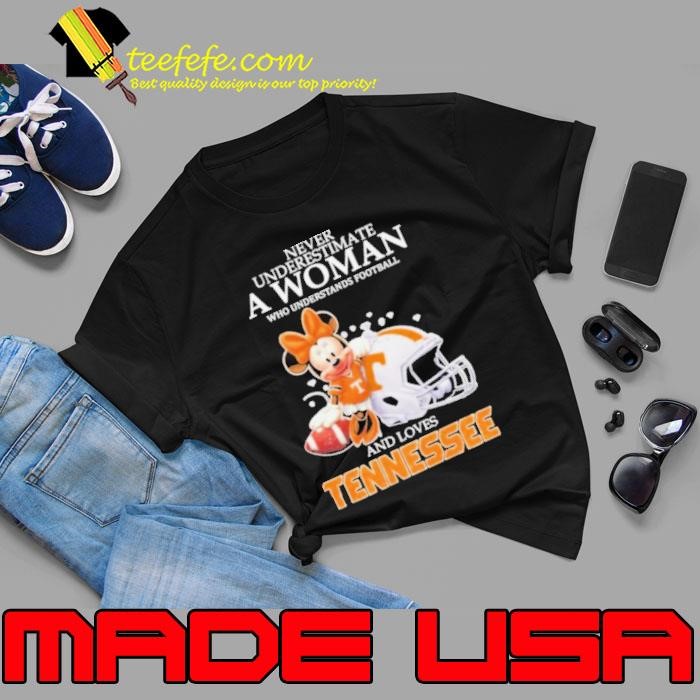 Mickey Mouse Never Underestimate A Woman Who Understands Football And Loves Tennessee Volunteers Unisex
