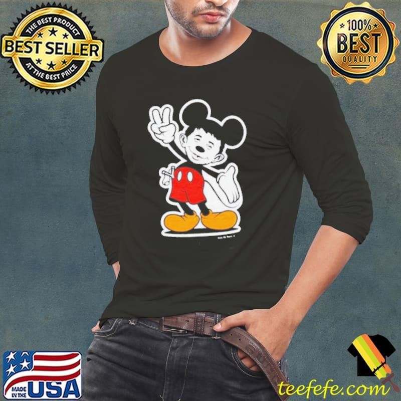 Mickey Mouse gosh me worry peace Long Sleeve Tee