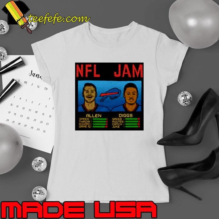 NFL Jam Buffalo Bills Allen And Diggs 2022 Ladies tee