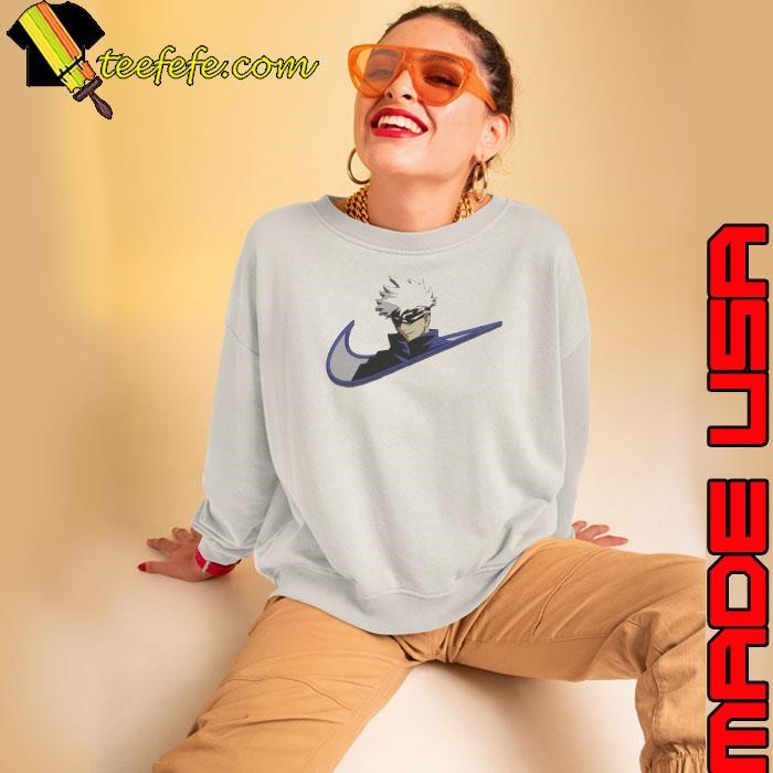 Nike Logo X Satoru Gojo From Anime Jujutsu Kaisen Logo For Otaku Gym Sweatshirt