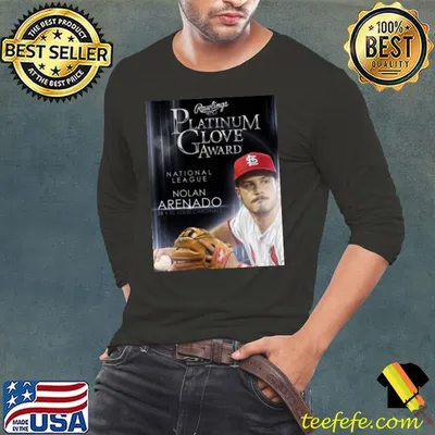 Nolan Arenado St.Louis Cardinals rawlings platinum glove award national league shirt