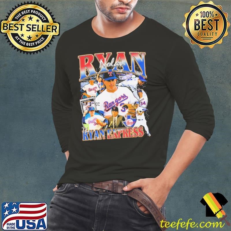 Nolan Ryan The Ryan Express American former professional baseball pitcher Long Sleeve Tee