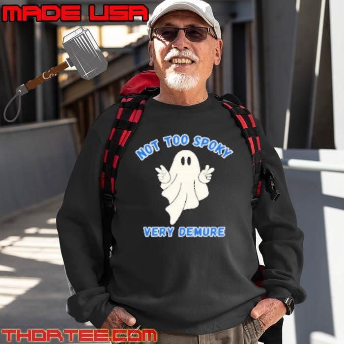 Not Too Spoky Very Demure Ghost Halloween Sweatshirt