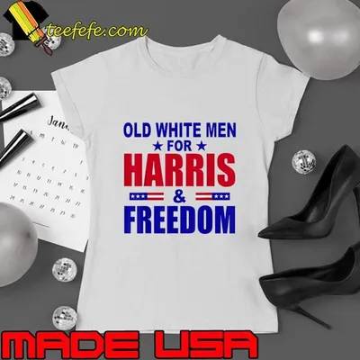Old White Men For Harris And Freedom Election 2024 T-Shirt