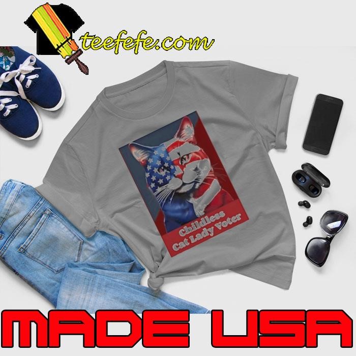 Patriotic Cat Childless Cat Lady Voter Kamala Harris Unisex