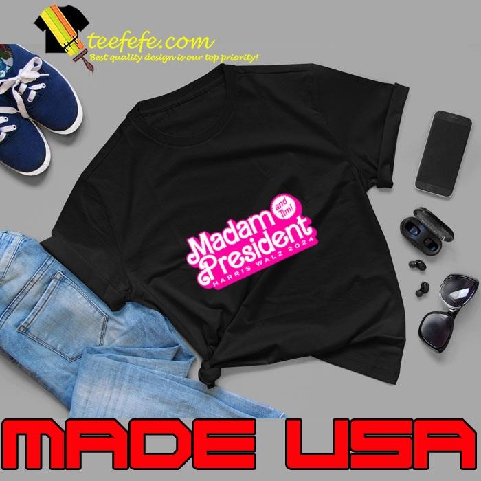 Pink Madam President And Tim Harris & Tim Walz 2024 Unisex