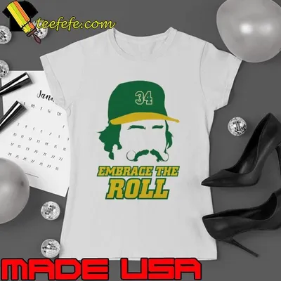 Rollie Fingers American former right-handed relief pitcher Oakland Silhouette T-Shirt