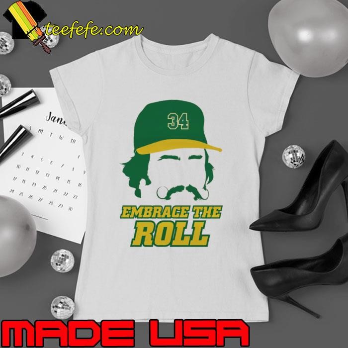Rollie Fingers American former right-handed relief pitcher Oakland Silhouette Ladies tee