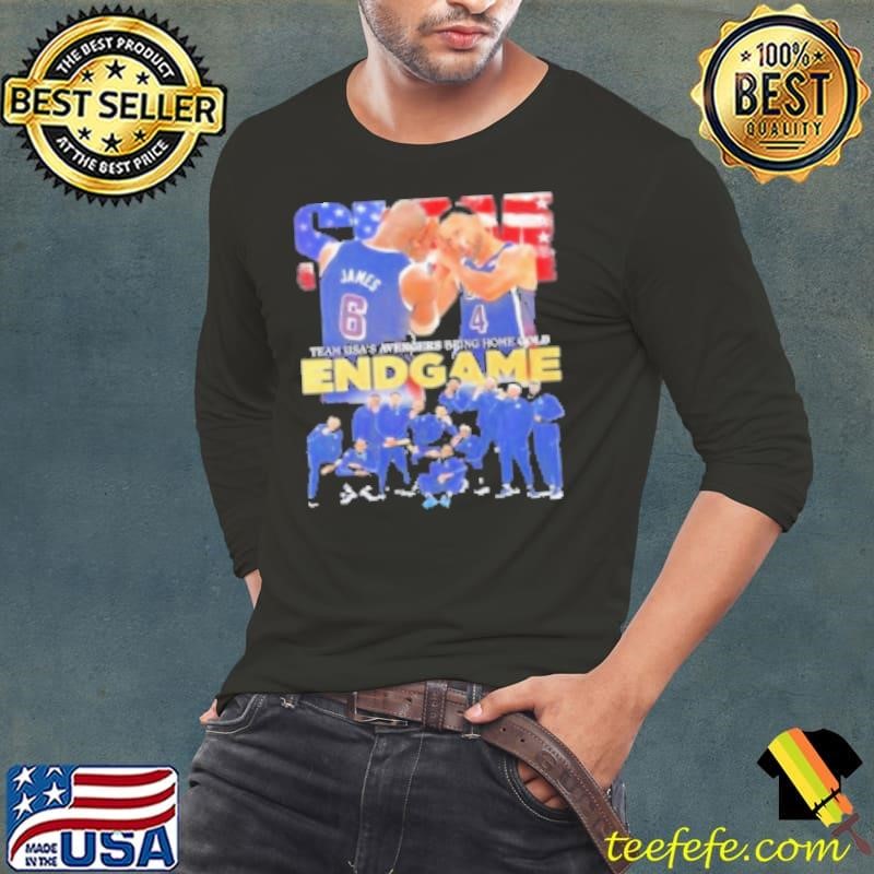 Slam Lebron And Stephen Team Usa’S Avenger Bring Home Gold End Game Shirt