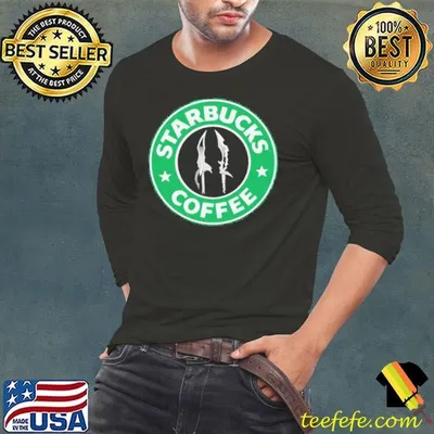 Solo Leveling Knifs Animes Starbucks shirt
