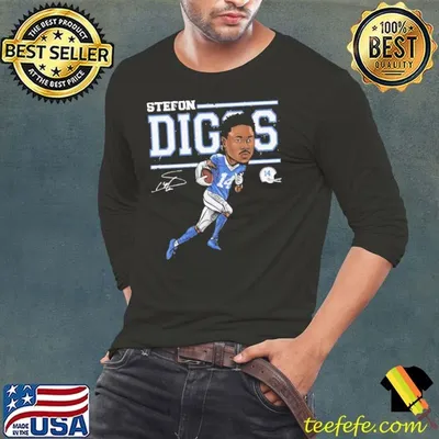 Stefon diggs cartoon American professional football wide receiver T-Shirt