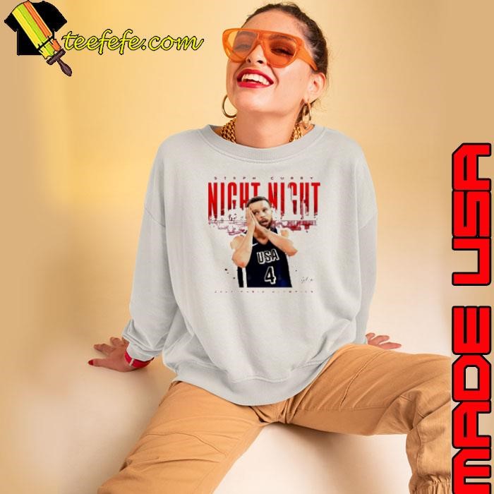 Steph Curry Usa Night Night 2024 Paris Olympics Signature Sweatshirt