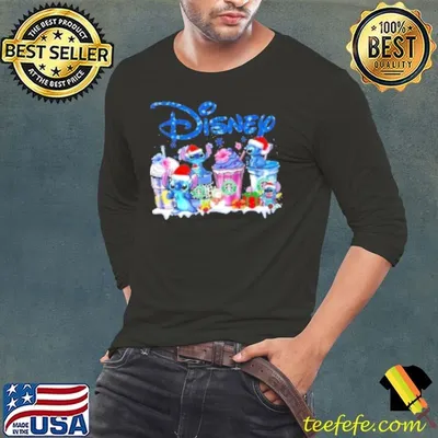 Stitch And Lilo Disney With Starbucks Love Shirt