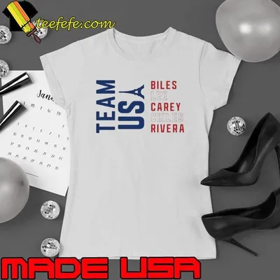 Team Usa Biles Lee Carey Chiles Rivera Shirt