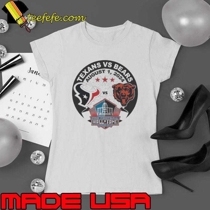 Texans vs. Bears Hall of Fame Game August 1, 2024 Ladies tee
