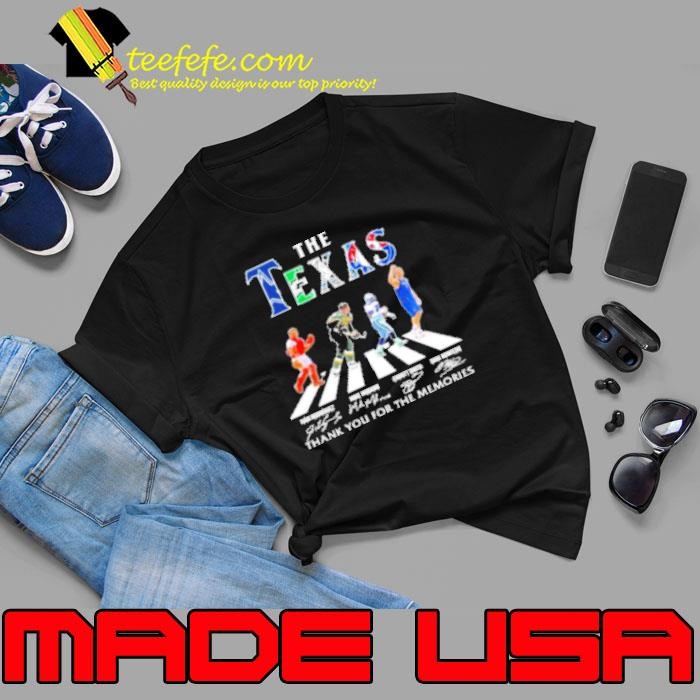 The Texas Sports Teams Players Abbey Road Thank You For The Memories Signatures Unisex