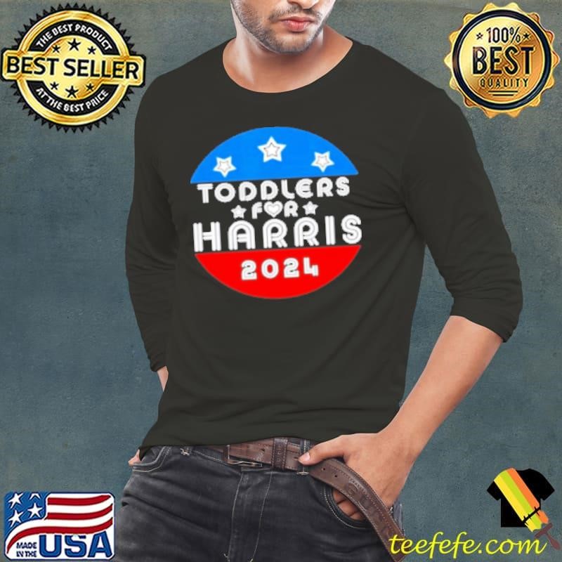 Toddlers For Harris Cute Kids Toddlers Love Kamala Harris 2024 Shirt