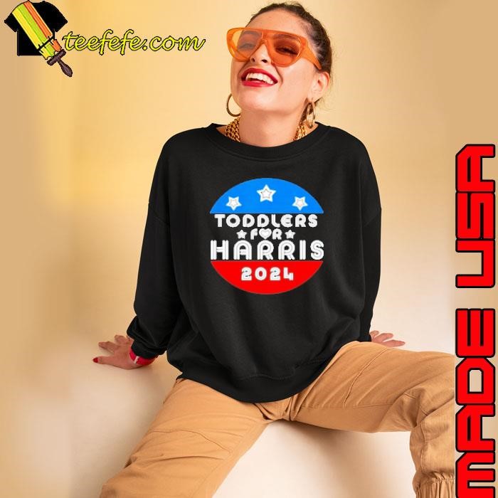 Toddlers For Harris Cute Kids Toddlers Love Kamala Harris 2024 Sweatshirt