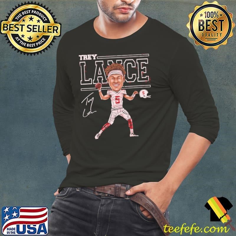 Trey Lance San Francisco Cartoon an American football quarterback Long Sleeve Tee
