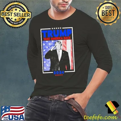 Trump 2024 Take America Back 2024 red white stars election T-Shirt