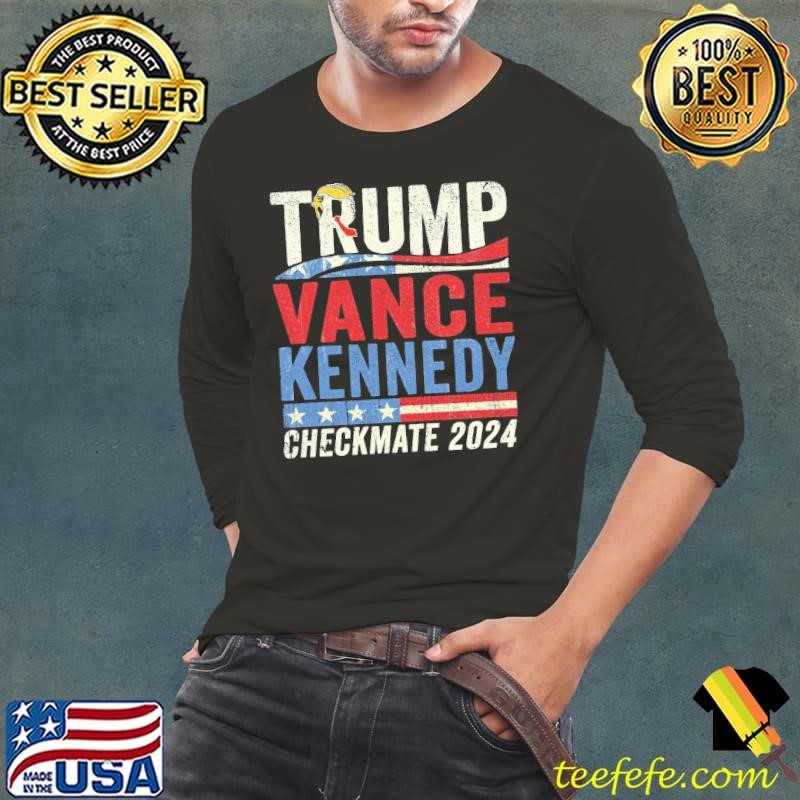 Trump Vance Kennedy Checkmate 2024 Retro Election T-Shirt