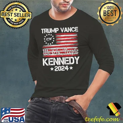 Trump Vance Kennedy President 2024 Election Republican Usa Flag T-Shirt
