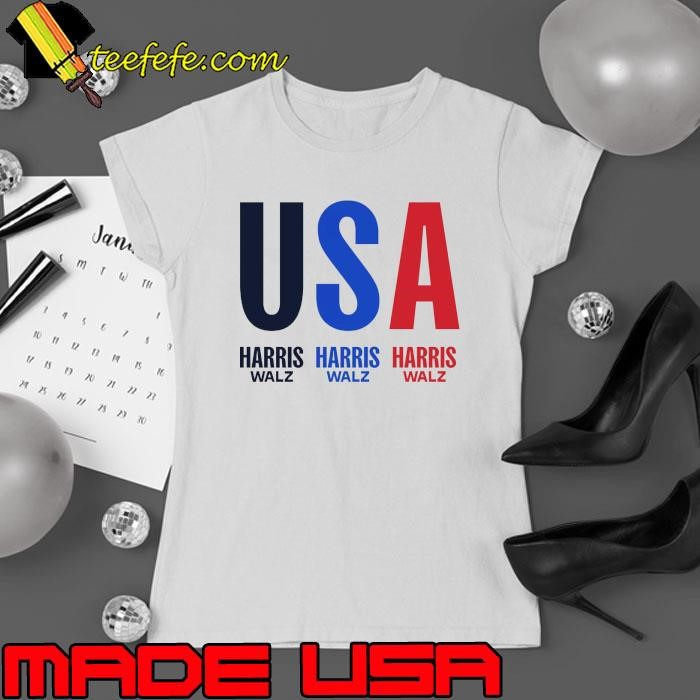 Usa harris walz blue red quote election 2024 T-Shirt