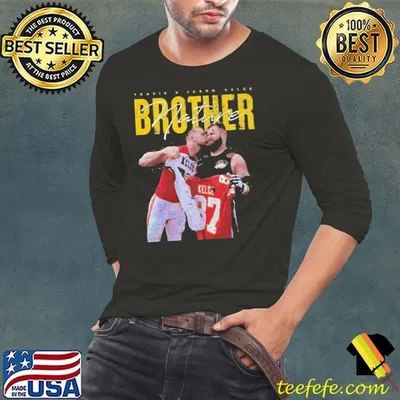 Vintage Travis & Jason Kelce American former professional football center Duo T-Shirt