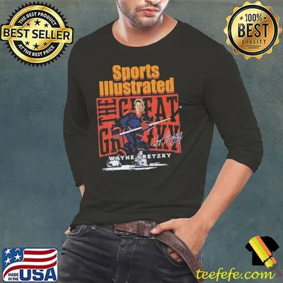 Wayne Gretzky Sports Illustrated & Edmonton The Great Gretzky Signature T-Shirt