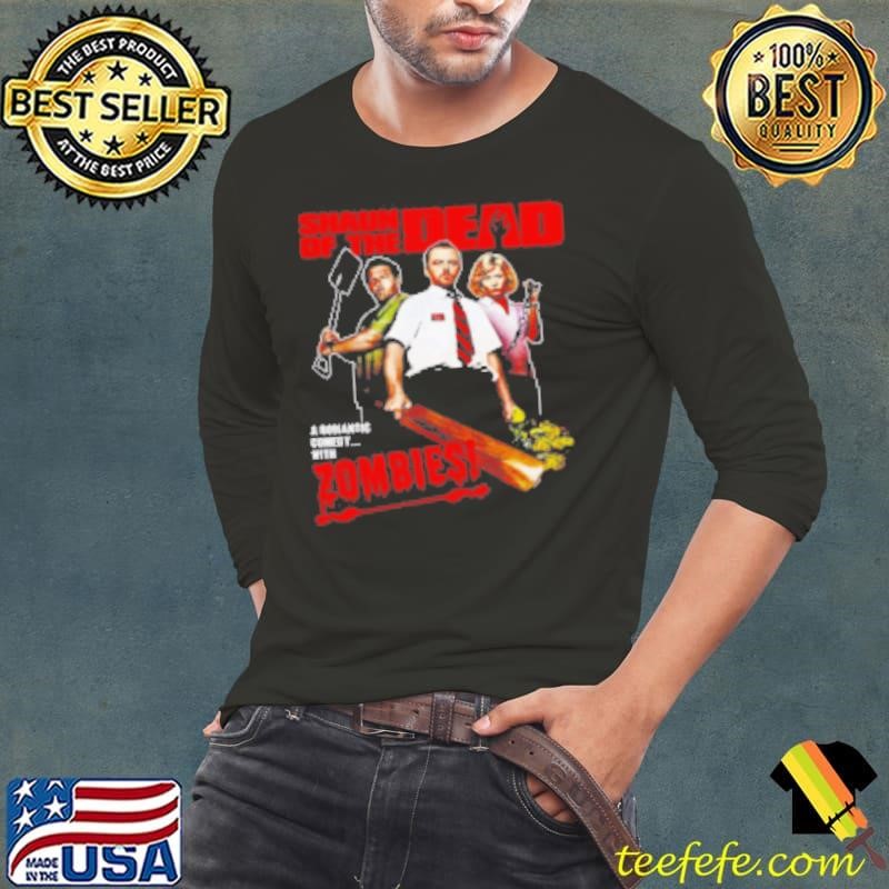 A Romantic Comedy With Zombies Shaun Of The Dead Halloween Long Sleeve Tee