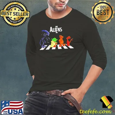Abbey Road The Aliens Baby Yoda shirt