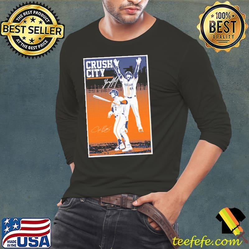 Alex Bregman & Yordan Alvarez Crush City baseball third baseman Long Sleeve Tee