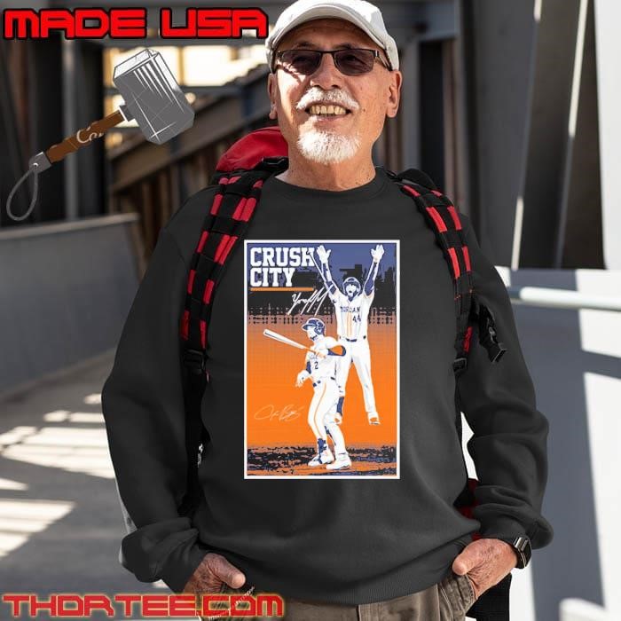 Alex Bregman & Yordan Alvarez Crush City baseball third baseman Sweatshirt Alex Bregman & Yordan Alvarez Crush City baseball third baseman Sweatshirt