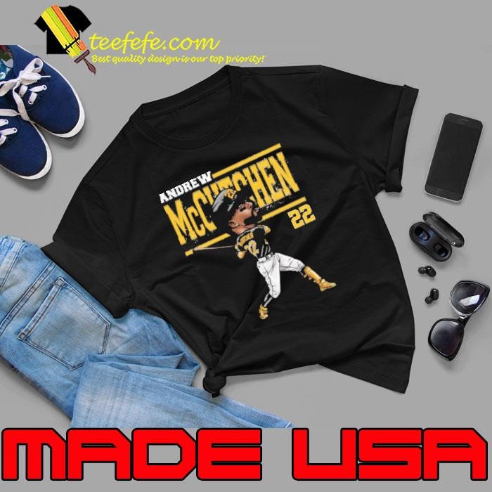 Andrew McCutchen Pittsburgh Cartoon American professional baseball outfielder T-Shirt