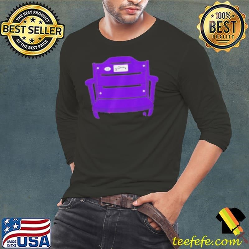 Athletelogos Purple Stadium Throne Long Sleeve Tee