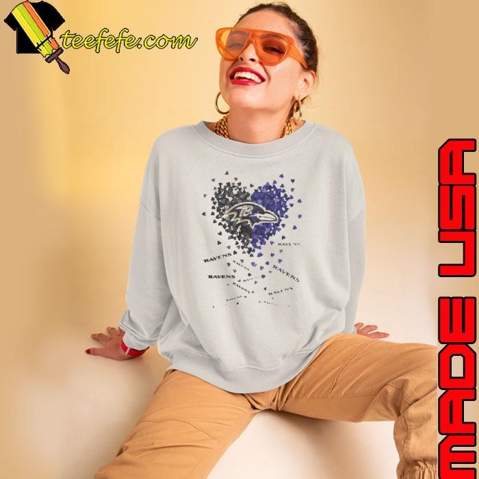 Baltimore Ravens Heart Sweatshirt