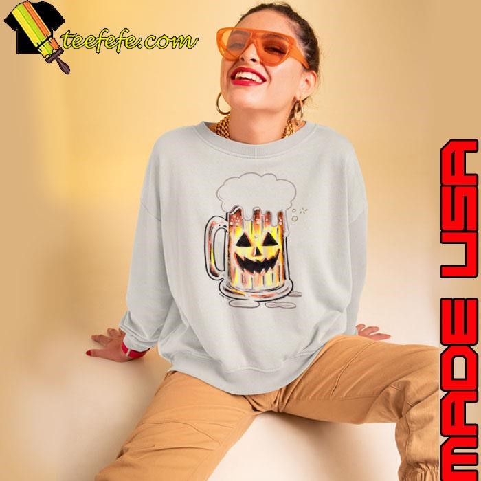 Beer Pumpkin Trick Or Beer Halloween Sweatshirt