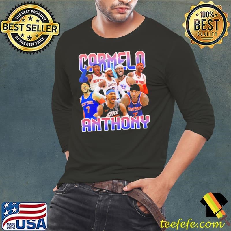 Carmelo Anthony American former professional basketball Retro Collage Long Sleeve Tee