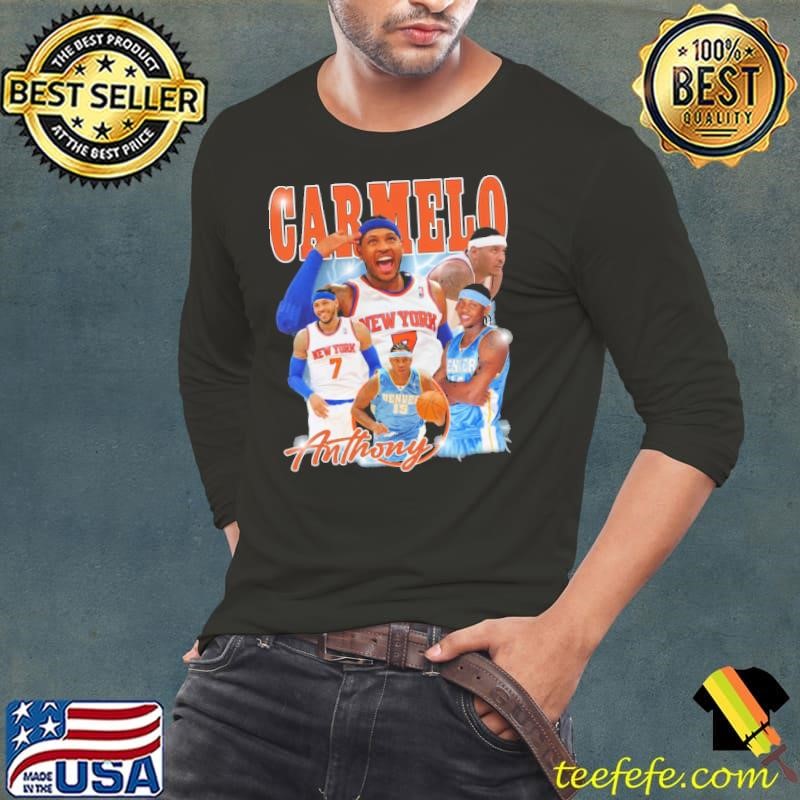 Carmelo Anthony American former professional basketball Vintage Collage Long Sleeve Tee