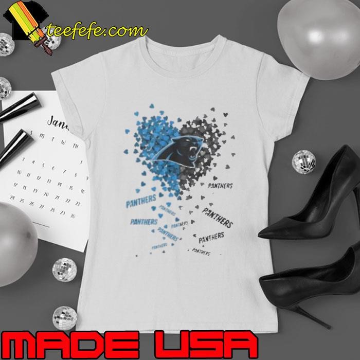 Carolina Panthers Heart Ladies tee