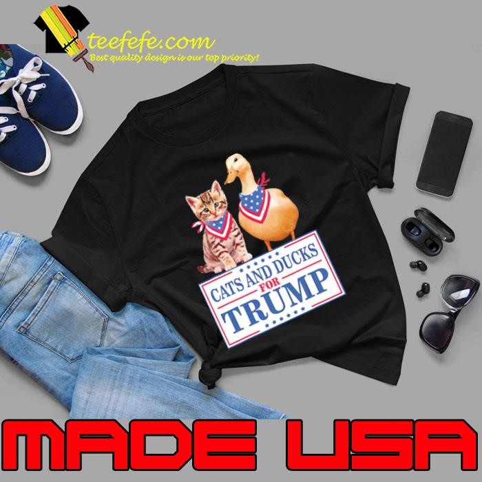 Cats and Ducks for Trump 2024 Kittens and Ducks Election Unisex