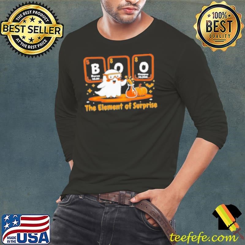 Chemistry Boo The Element Of Surprise Cute Chemist Halloween Shirt