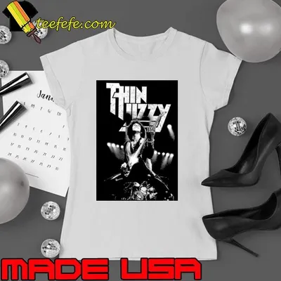 Cibolow Goodl Black And White Art Thin Lizzy shirt