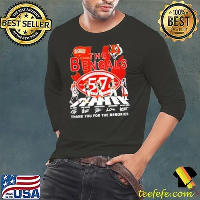Cincinnati Bengals 57 thank you for the memories Shirt