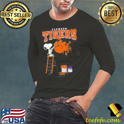 Clemson Tigers Snoopy Painting Shirt