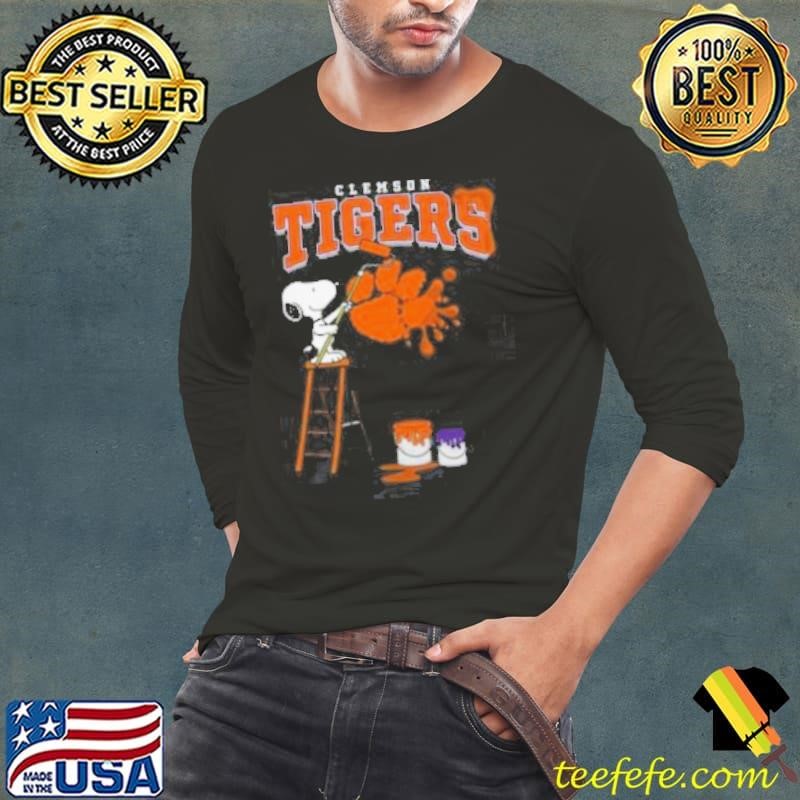 Clemson Tigers Snoopy Painting Shirt