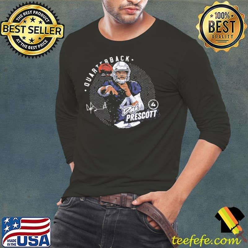 Dak Prescott Dallas Dots American professional football quarterback Long Sleeve Tee