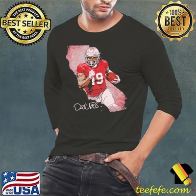Deebo Samuel San Francisco City Map football wide receiver T-Shirt