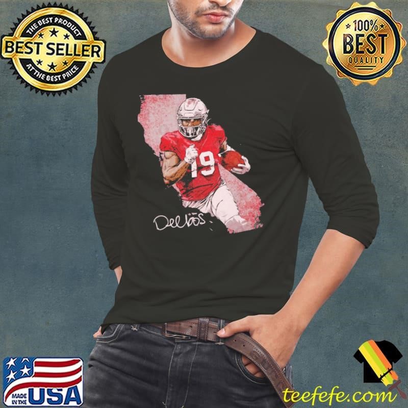 Deebo Samuel San Francisco City Map football wide receiver Long Sleeve Tee